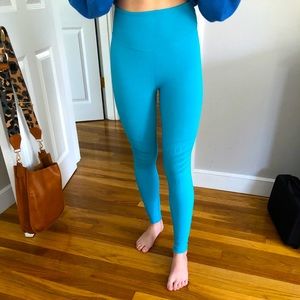 Bright blue free people leggings